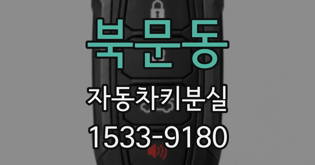북문동 자동차키분실
