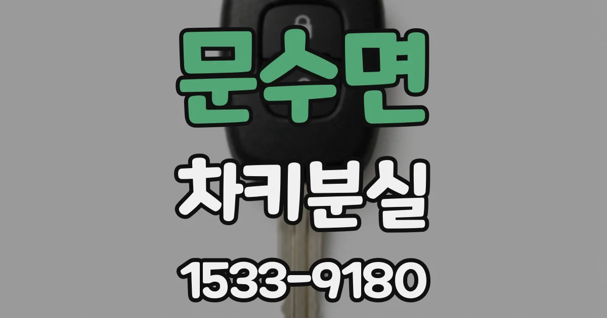 문수면 차키분실