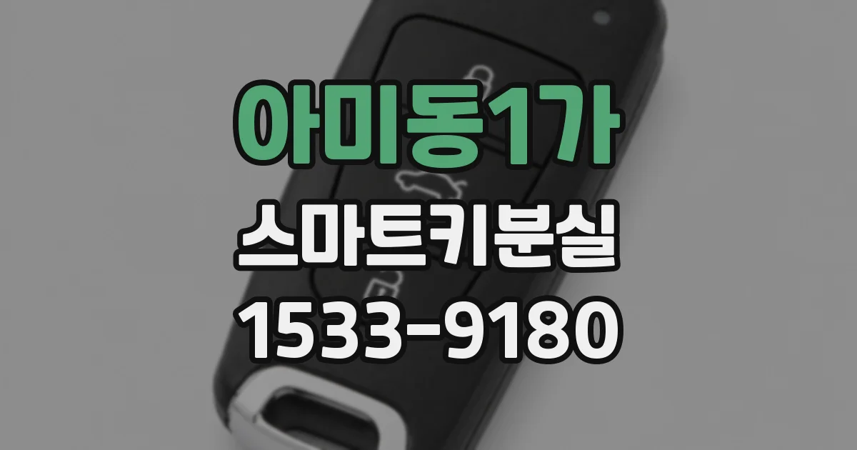 아미동1가 스마트키분실