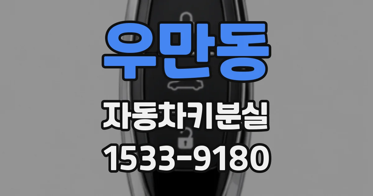 우만동 자동차키분실