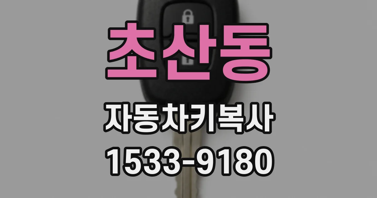 초산동 자동차키복사