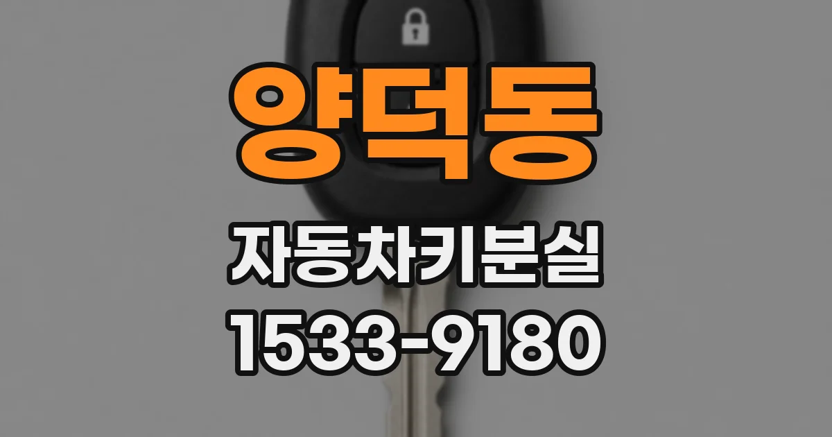 양덕동 자동차키분실