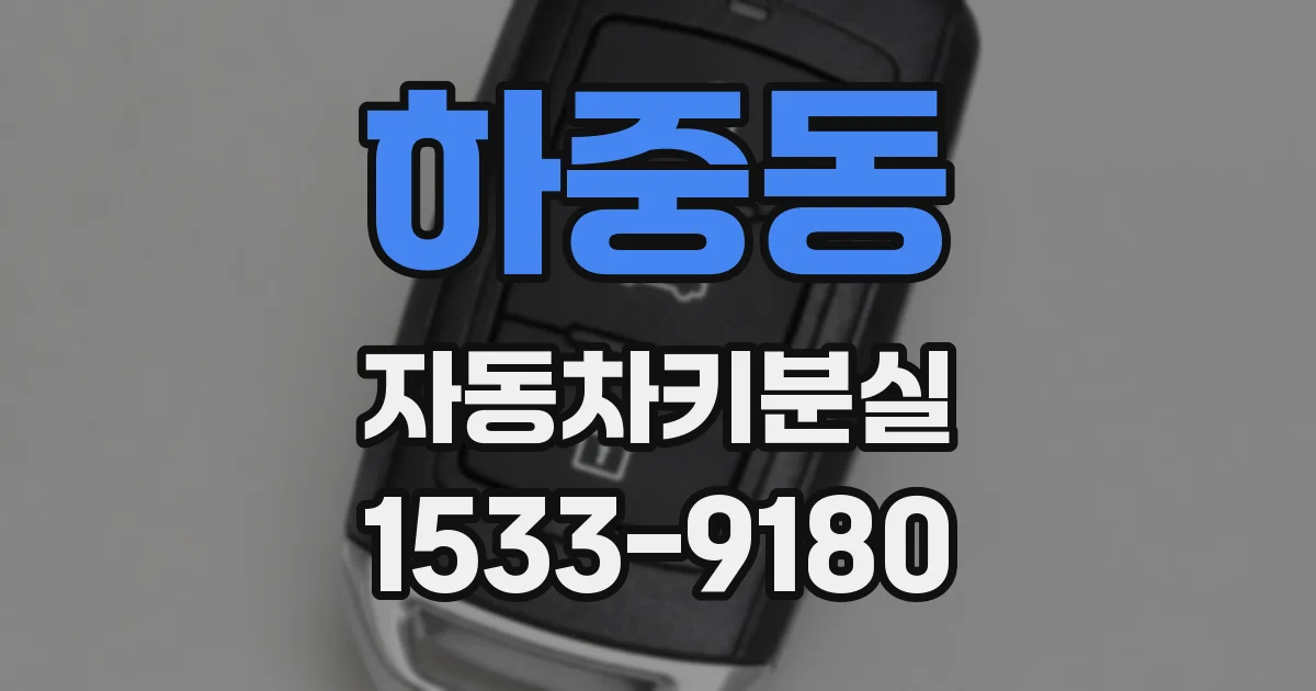 하중동 자동차키분실