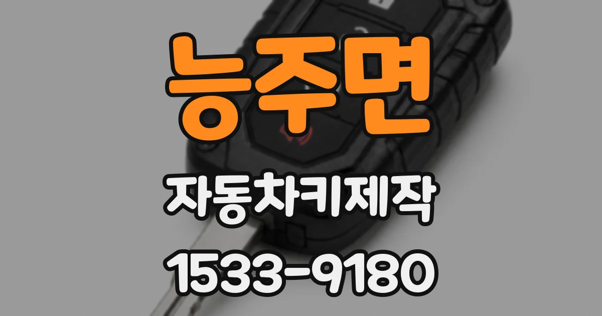 능주면 자동차키제작