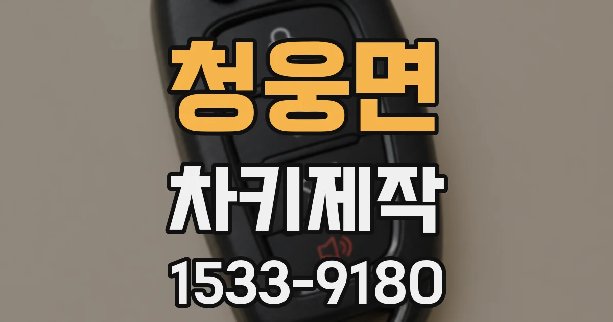 청웅면 차키제작