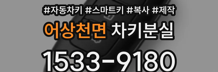 어상천면 차키분실