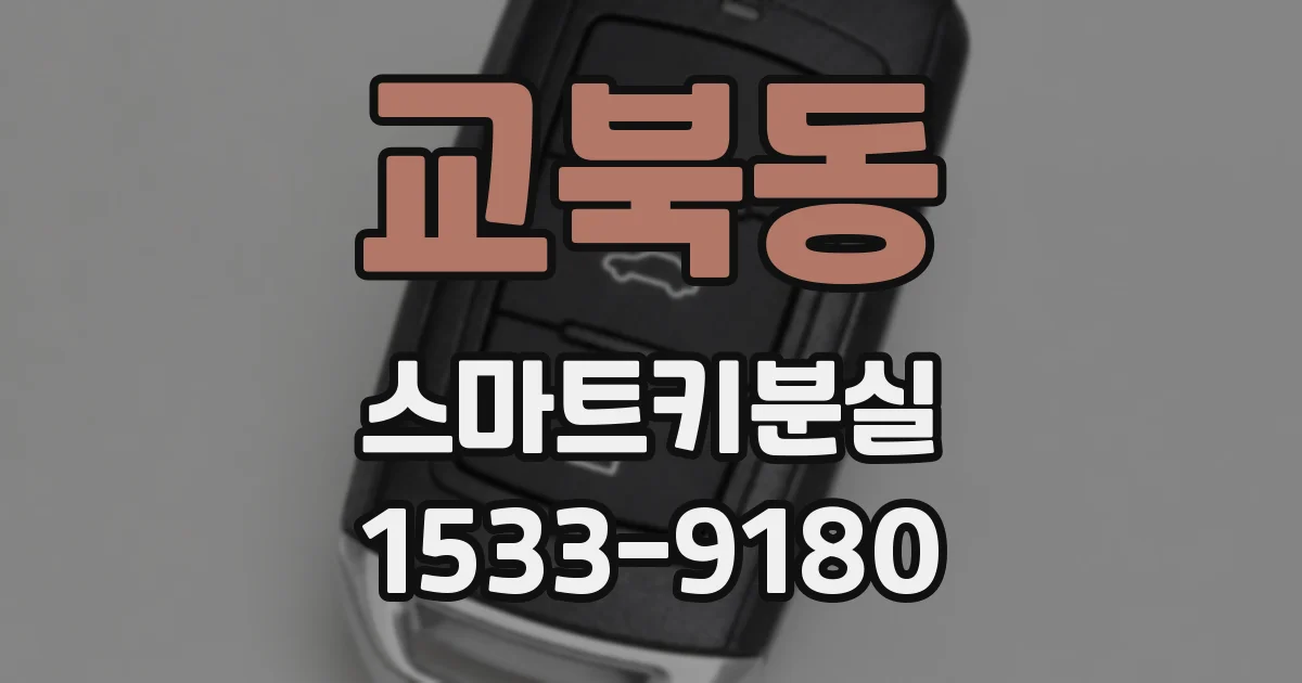 교북동 스마트키분실