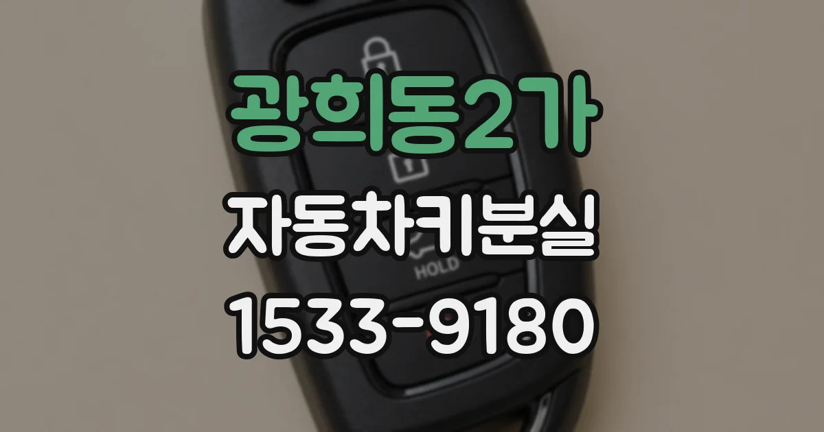 광희동2가 자동차키분실
