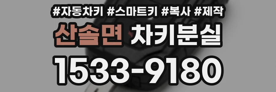 산솔면 차키분실