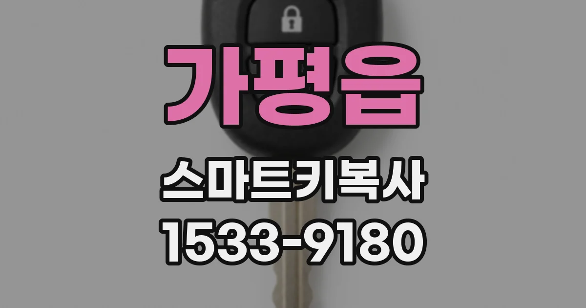 가평읍 스마트키복사