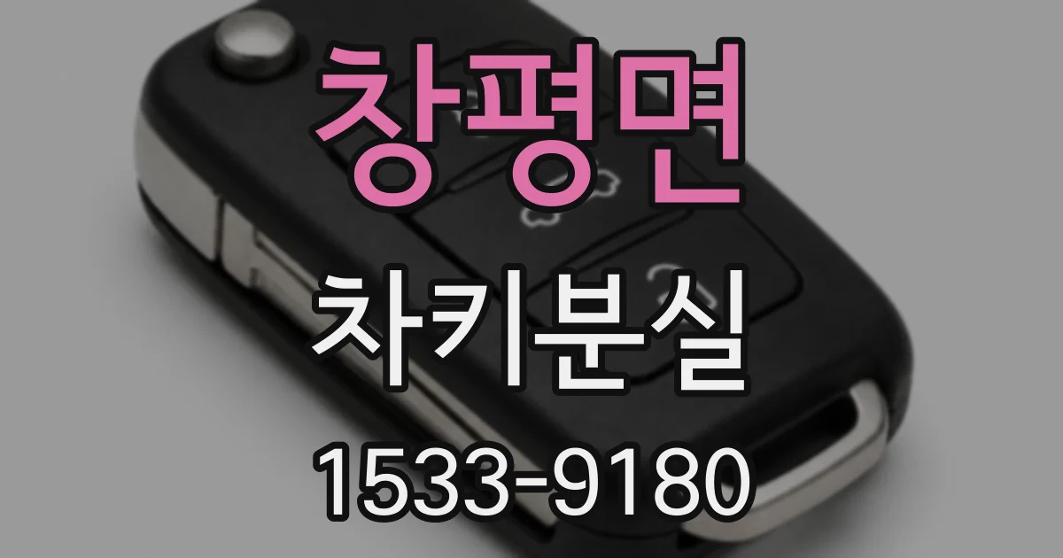 창평면 차키분실