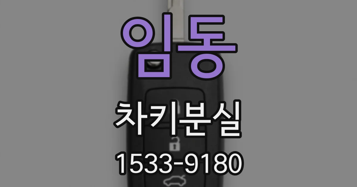 임동 차키분실