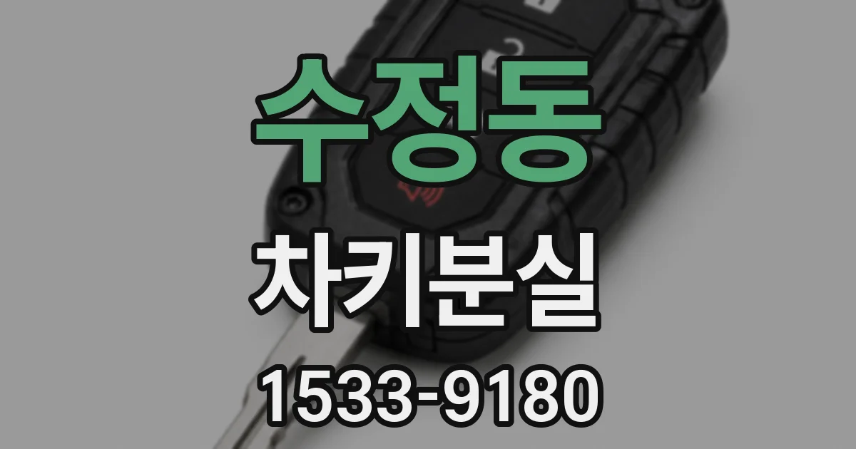 수정동 차키분실