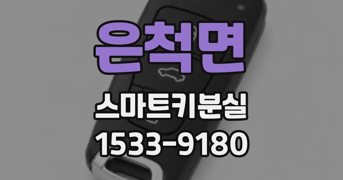 은척면 스마트키분실