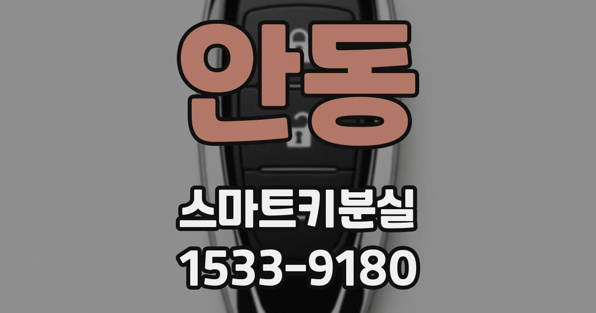 안동 스마트키분실