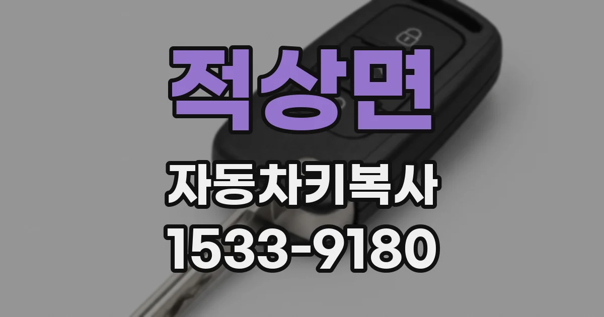 적상면 자동차키복사