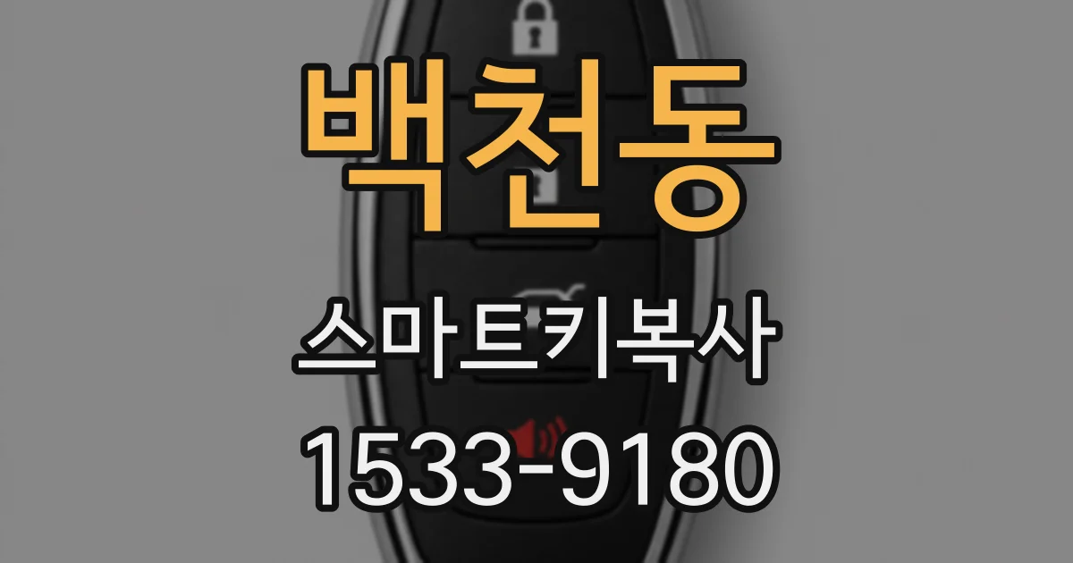 백천동 스마트키복사