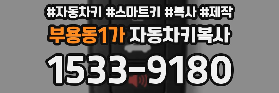 부용동1가 자동차키복사