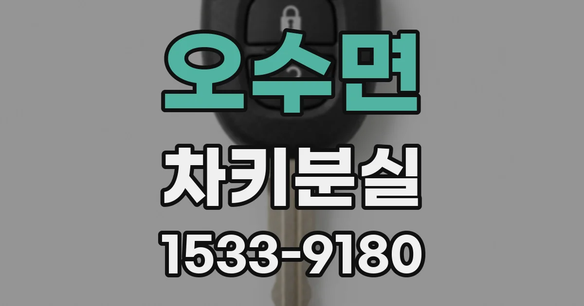 오수면 차키분실