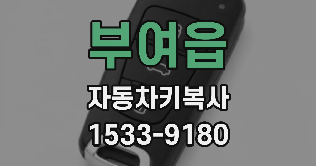 부여읍 자동차키복사