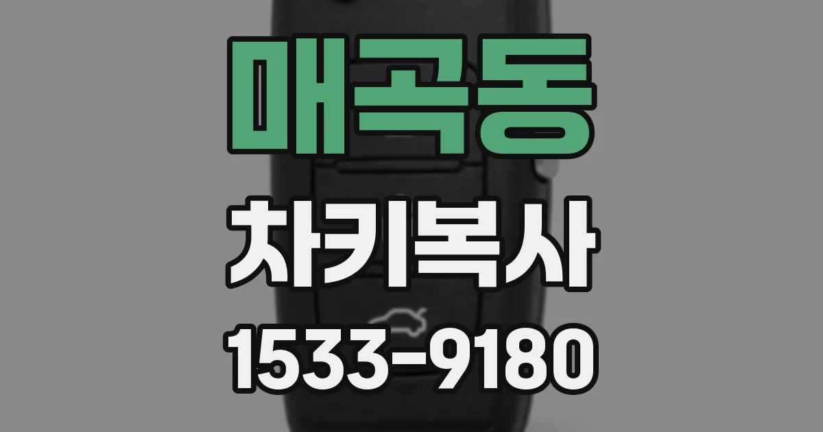 매곡동 차키복사