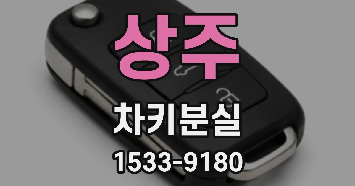 상주 차키분실