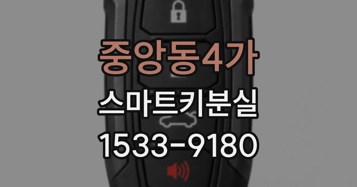 중앙동4가 스마트키분실