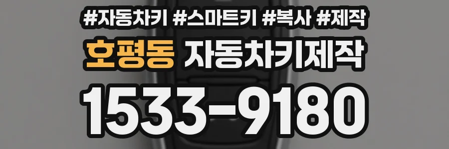 호평동 자동차키제작