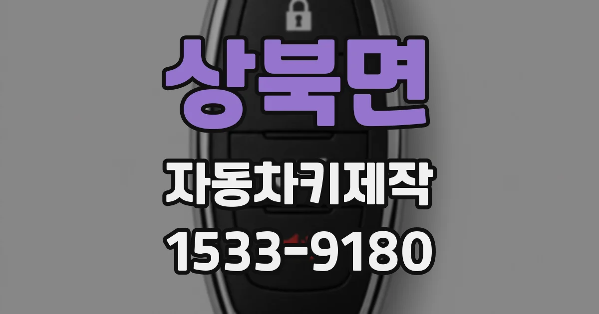 상북면 자동차키제작