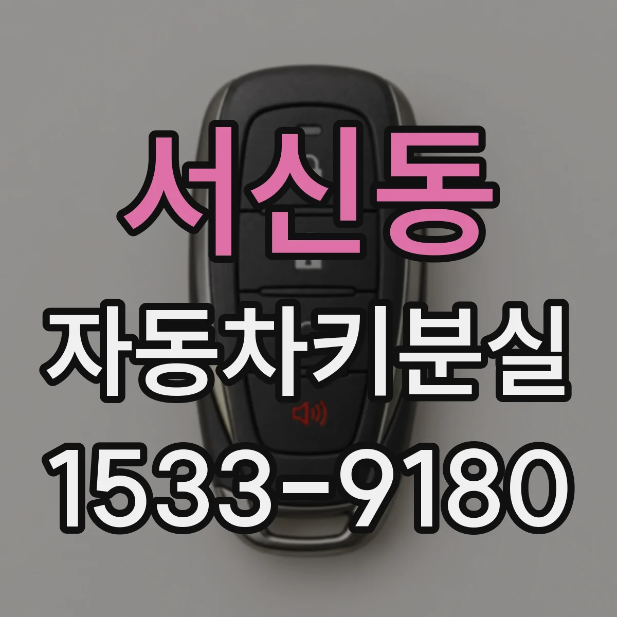 서신동 자동차키분실