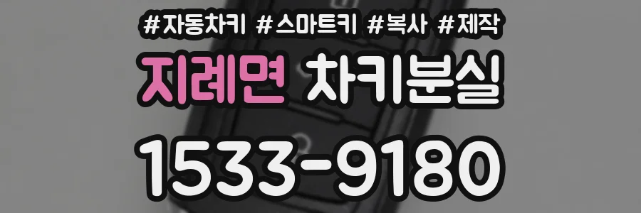 지례면 차키분실