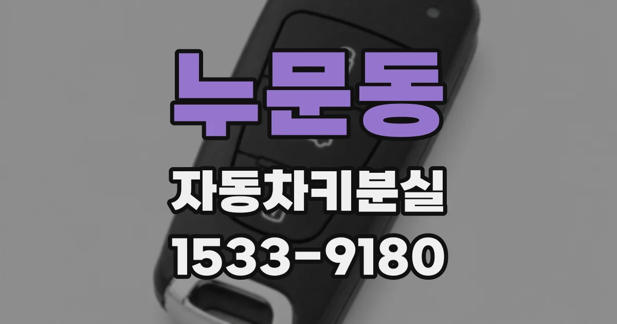 누문동 자동차키분실