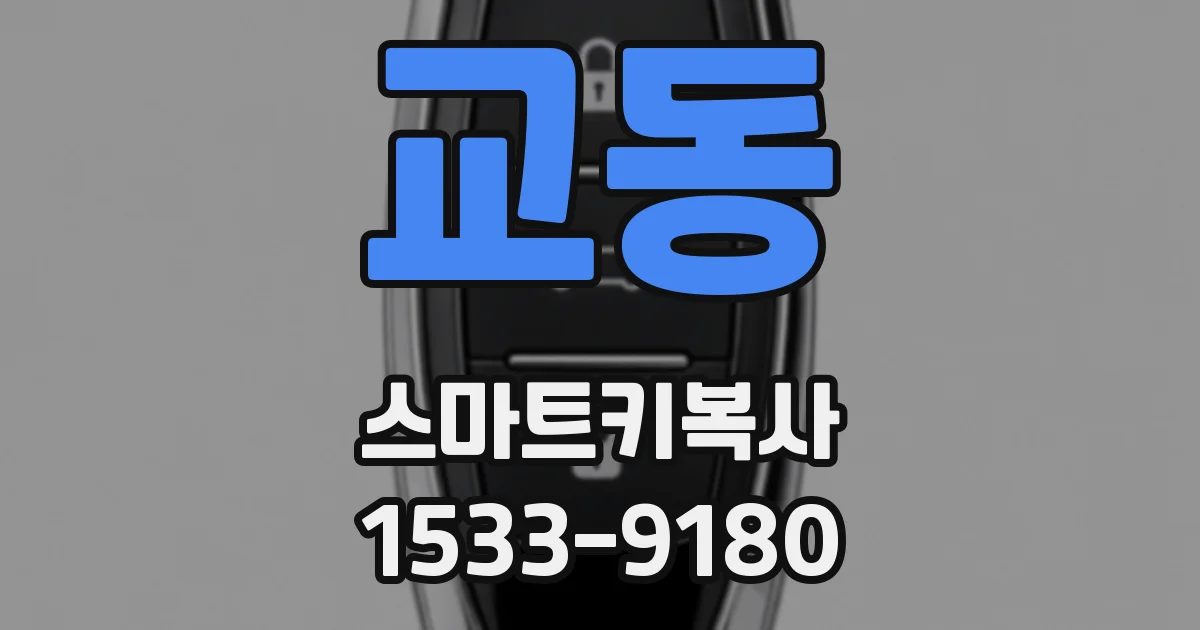 교동 스마트키복사