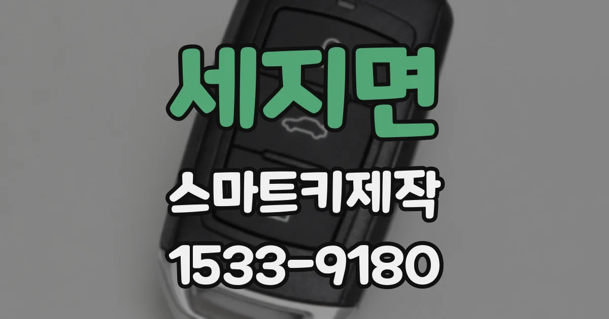세지면 스마트키제작