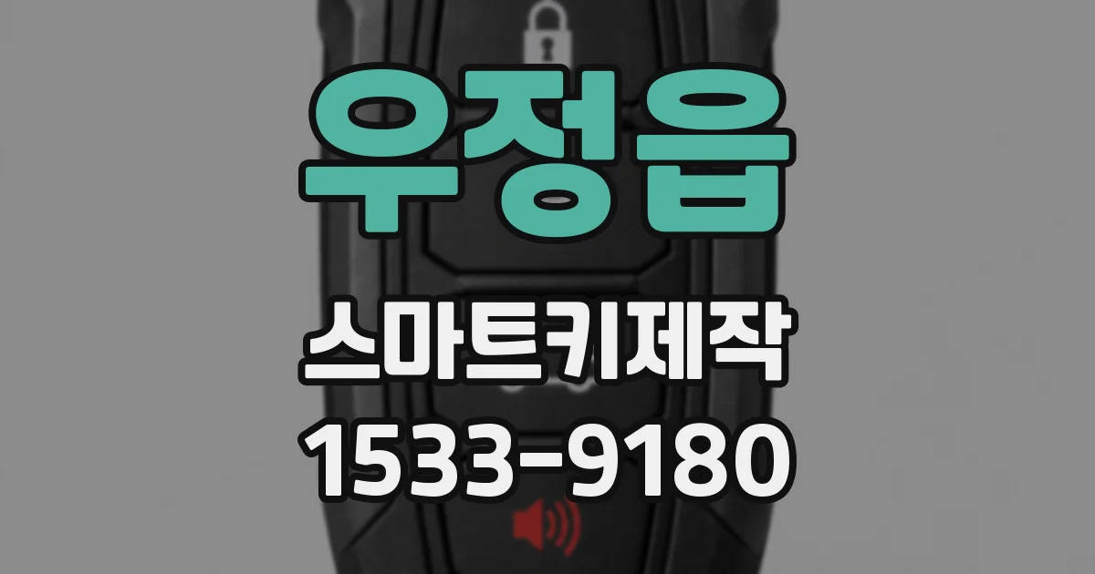우정읍 스마트키제작