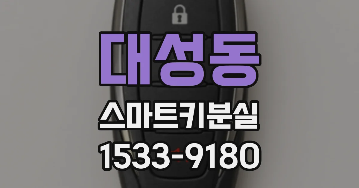 대성동 스마트키분실