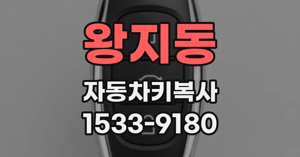 왕지동 자동차키복사