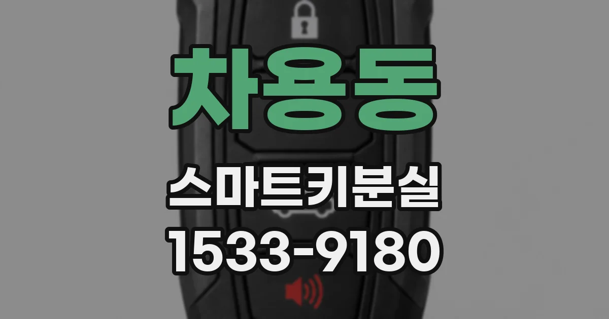 차용동 스마트키분실