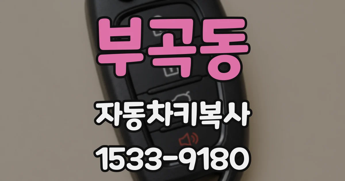 부곡동 자동차키복사