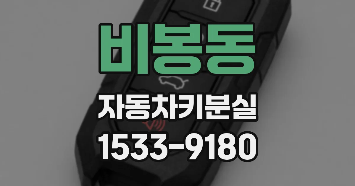 비봉동 자동차키분실
