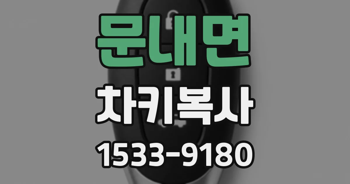 문내면 차키복사