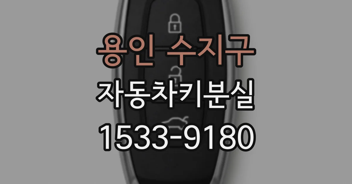 용인 수지구 자동차키분실