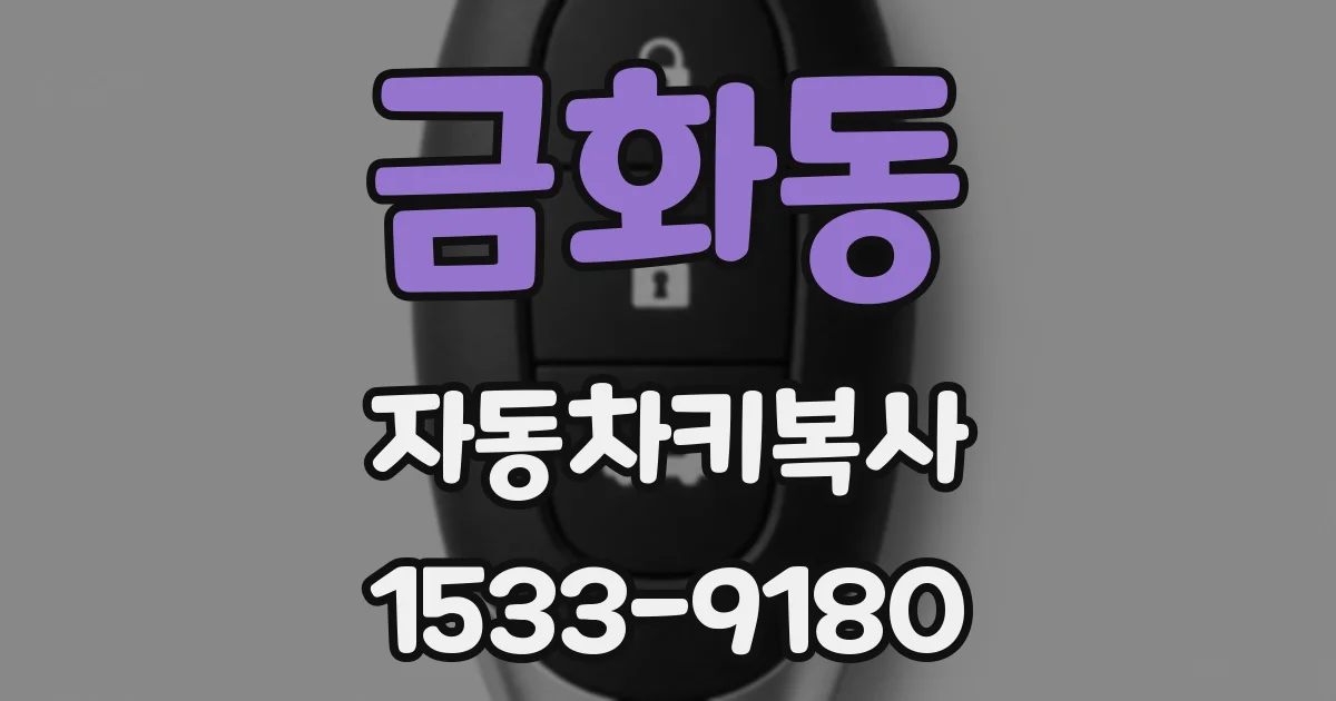 금화동 자동차키복사