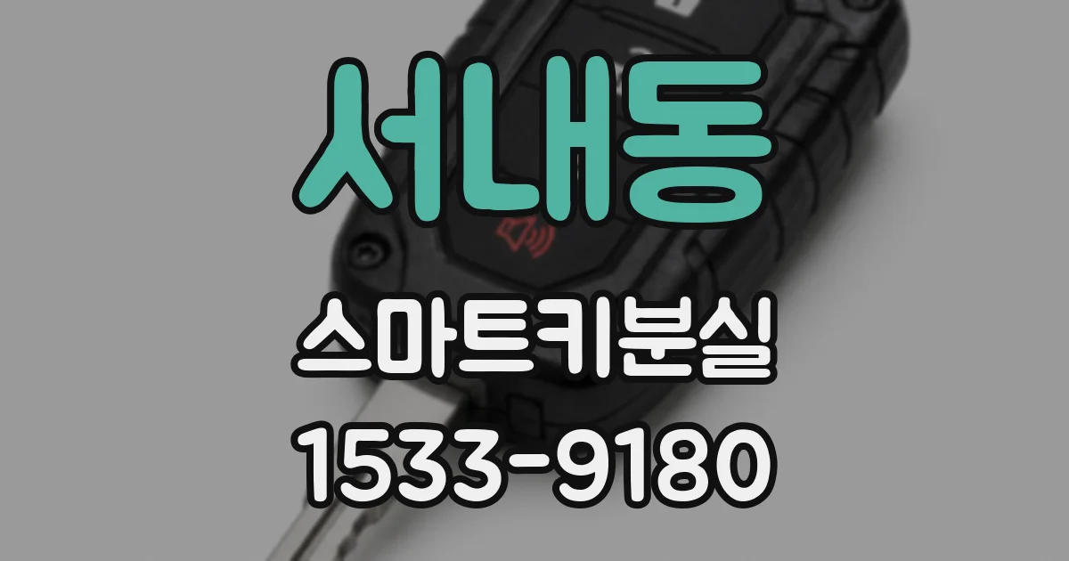 서내동 스마트키분실