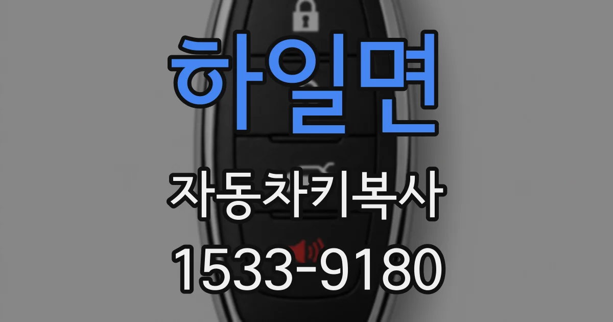 하일면 자동차키복사