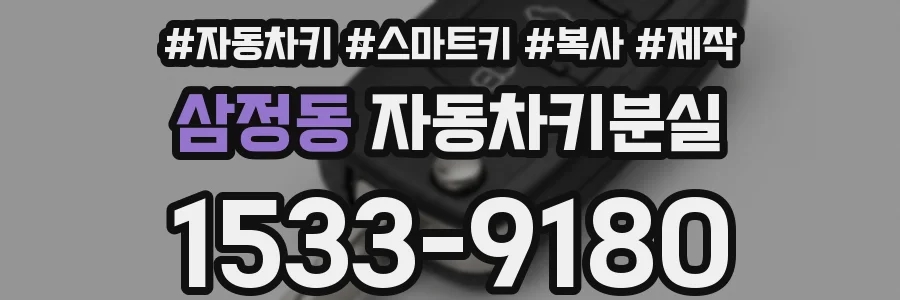 삼정동 자동차키분실