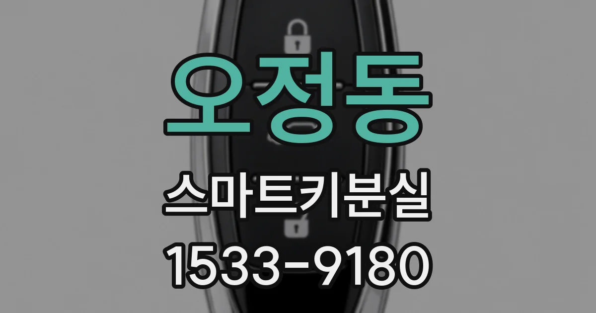 오정동 스마트키분실