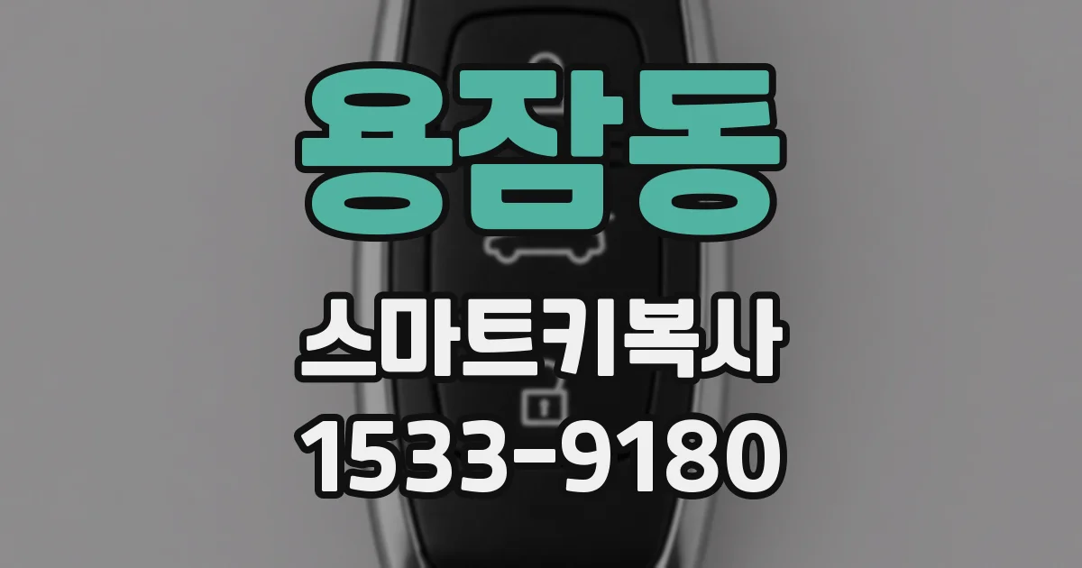 용잠동 스마트키복사