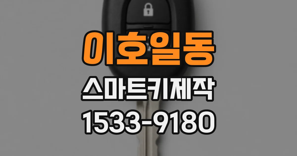 이호일동 스마트키제작