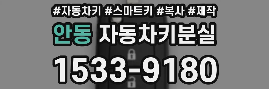안동 자동차키분실